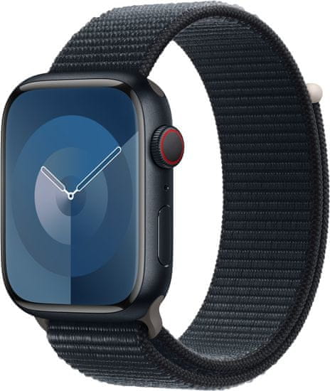 Apple Watch Series9, Cellular, 45mm, Midnight, Midnight Sport Loop