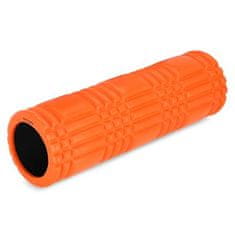 Spokey MIXROLL SINGLE Masážní fitness válec, 45 cm, oranžový