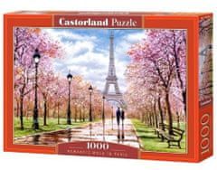 Castorland Puzzle Romantická procházka po Paříži 1000 dílků