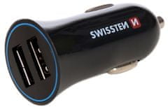 SWISSTEN Swissten Cl Adaptér 2,4A Power 2X Usb + Kabel Usb-C