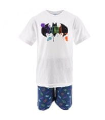 Sun City Dětské pyžamo Batman s kraťasy bílé 98-128 cm
