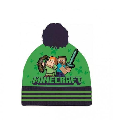 Javoli Dětská zimní čepice MINECRAFT 54-56 cm 54