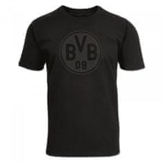 Fan-shop Tričko BORUSSIA DORTMUND Logo fullblack Velikost: XXL