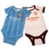 2pack body MANCHESTER CITY 23/24 Shirt Baby: 0/3 měsíce