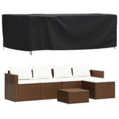 Greatstore Plachta na zahradní nábytek černá 240x140x90cm nepromokavá 420D