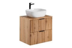 COMAD Skříňka pod umyvadlo 60 cm, Comad ADEL OAK 82-60-B-2S, dub