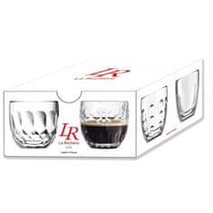 La Rochere Sklenice na espresso 0,1L, TROQUETS, různé typy, čirá, box 4ks