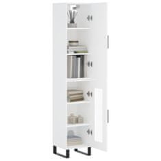 Greatstore Skříň highboard bílá 34,5 x 34 x 180 cm kompozitní dřevo