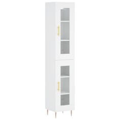 Vidaxl Skříň highboard bílá 34,5 x 34 x 180 cm kompozitní dřevo