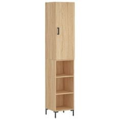 Vidaxl Skříň highboard dub sonoma 34,5 x 34 x 180 cm kompozitní dřevo