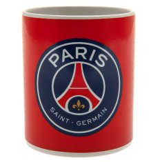 FotbalFans Keramický hrnek Paris Saint Germain FC, červený, barevný znak, 315 ml