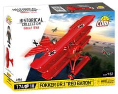 Cobi 2986 Great War Fokker Dr. I Red Baron, 1:32, 174 k, 1 f