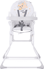 Chipolino Jídelní židlička Teddy Platinum