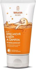 Weleda 2 v 1 Sprchový krém a šampon, Šťastný pomeranč 150 ml