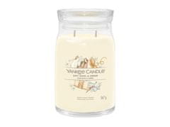 Yankee Candle Aromatická svíčka Signature sklo velké Soft Wool & Amber 567 g