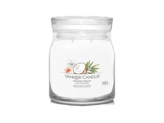 Yankee Candle Aromatická svíčka Signature sklo střední Coconut Beach 368 g