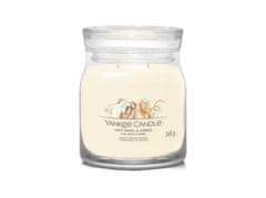 Yankee Candle Aromatická svíčka Signature sklo střední Soft Wool & Amber 368 g