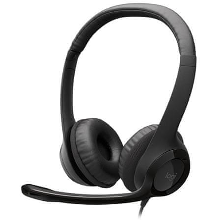 Logitech H390/Stereo/USB/Drát/Černá