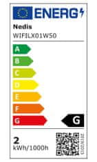 Nedis Wi-Fi chytré dekorativní LED/ teplá bílá/ 50 LED's/ Android & iOS/ SmartLife/ 5 m