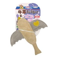 Japan Premium Super kožená hračka pro psy s jemnou čelistí ve tvaru ptáčka, pro střední a malá plemena