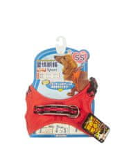 Japan Premium Postroj-vesta s vyvažovačem a ventilační funkcí pro aktivní psy, velikost S, červený