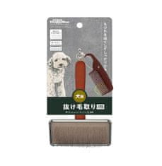 Japan Premium Rozčesávací kartáč na línající psí srst s jemným účinkem na kůži. Velikost M