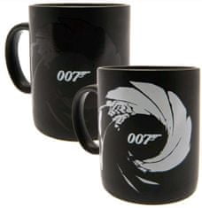 CurePink Proměňovací keramický hrnek James Bond 007: Gunbarrel (objem 315 ml)