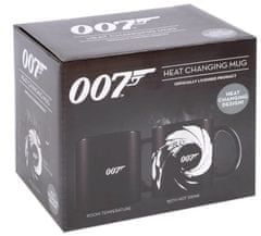 CurePink Proměňovací keramický hrnek James Bond 007: Gunbarrel (objem 315 ml)