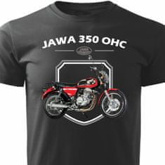 STRIKER Tričko jawa 350 OHC Barva: Černá, Velikost: M