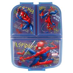 Stor Dělený plastový box na svačinu SPIDERMAN, 37920