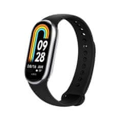 FIXED Silikonový řemínek Silicone Strap pro Xiaomi Mi Band 8/Smart Band 9, černý