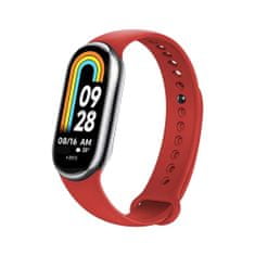 FIXED Silikonový řemínek Silicone Strap pro Xiaomi Mi Band 8/Smart Band 9, červený