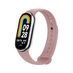 FIXED Silikonový řemínek Silicone Strap pro Xiaomi Mi Band 8/Smart Band 9, růžový