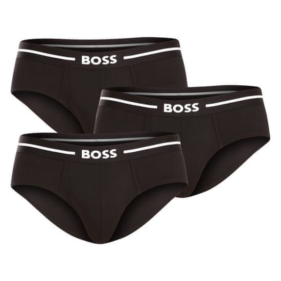 BOSS 3PACK pánské slipy černé (50510679 001)