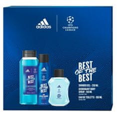 Adidas UEFA Best Of The Best - EDT 100 ml + deodorant ve spreji 150 ml + sprchový gel 250 ml