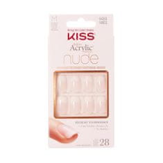 OEM Kiss Salon Umělé nehty Akryl French Nude - Cashmere (M) 1Op.(28Szt)