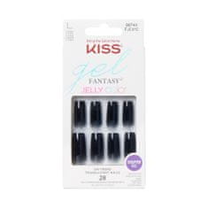 OEM Kiss Umělé nehty Gel Fantasy - želé barva (velikost L) 1Op.(28ks)