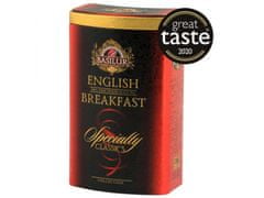 sarcia.eu BASILUR English Breakfast - Jemně nakrájený černý listový čaj v ozdobné plechovce, 100g x3