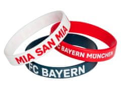 Fan-shop 3pack náramek BAYERN MNICHOV gumový