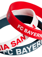 Fan-shop 3pack náramek BAYERN MNICHOV gumový