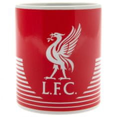 FotbalFans Hrnek Liverpool FC, červený s bílými pruhy, 300 ml