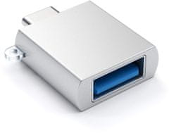 Satechi Type-C - Type A USB Adapter, stříbrná