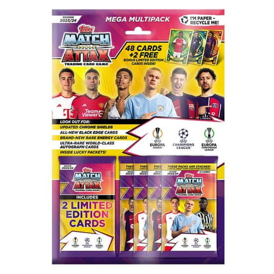 Topps Mega multipack karet CHAMPIONS LEAGUE 2023/24