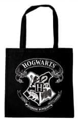 CurePink Shopping taška na rameno Harry Potter: Erb Bradavic - Hogwarts (36 x 40 cm)