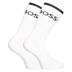 BOSS 6PACK ponožky vysoké bílé (50510168 100) - velikost L