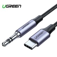 Ugreen – Adaptér zvukového kabelu – Typ C pro jack 3,5 mm – 1 m – Tmavě šedá KP28080