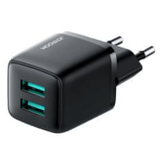 Joyroom JoyRoom - síťová nabíječka - 2 x USB + rychlé nabíjení - 12W, 2,4A - Černá KP28091