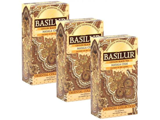 Basilur BASILUR Masala Chai - Cejlonský černý čaj s přírodním orientálním kořením, 25x2g