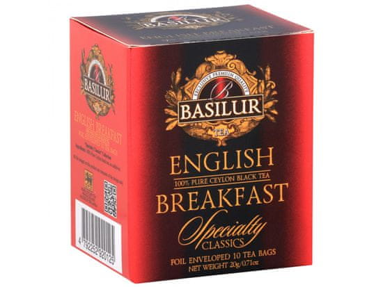 Basilur BASILUR English Breakfast - Černý čaj v sáčcích, 10x2g
