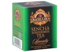 Basilur BASILUR Sencha - Klasický zelený čaj v sáčcích, 10x1,5g x3